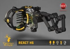 React® H5 Bow Sight -Bear Archery Trophy Ridge React H5 Sight React AS855L 03 Black