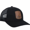Bear Archery Black Leather Patch Hat -Bear Archery bear archery black leather patch hat archeryaccessories ablph 1