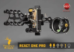 React® One Pro Bow Sight -Bear Archery trophy ridge react one pro bow sight sight react as701l19 4