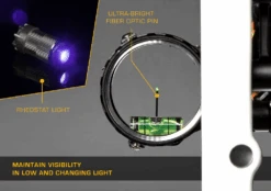 React® One Pro Dovetail Bow Sight 24 React® One Pro Dovetail Bow Sight -Bear Archery trophy ridge react one pro dovetail bow sight sight react as701dtr19 7