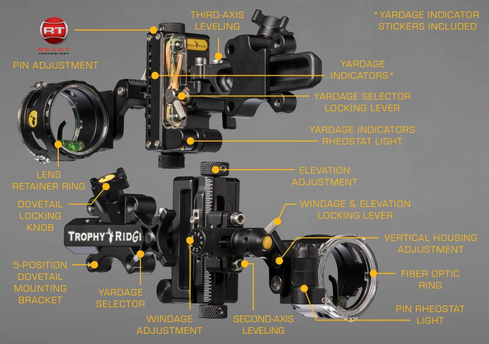 React® One Pro Dovetail Bow Sight 10 React® One Pro Dovetail Bow Sight - Image 8