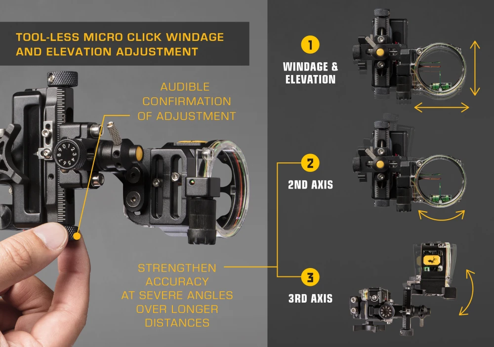 React® Trio Pro Bow Sight 8 React® Trio Pro Bow Sight - Image 6
